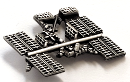 International Space Station ISS Pewter Silver Tone Pin  NASA Astronaut A... - $12.99