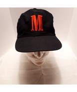 Marlboro Vintage Black Hat with Embroidered Red &quot;M&quot; and Marlboro Logo, a... - £19.40 GBP