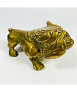 Vintage Solid Brass Bulldog Figurine Paperweight Rare 4&quot; - Heavy Collect... - $472.22 MXN