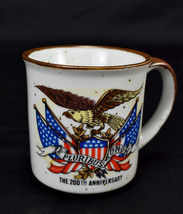 USA 200th Anniversary Coffee Mug E. Pluribus Unum US Motto Flag America ... - £21.75 GBP