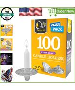 100 Pack Extra Heavy Disposable Aluminum Candle Holders for Elegant Cele... - $350.07 MXN