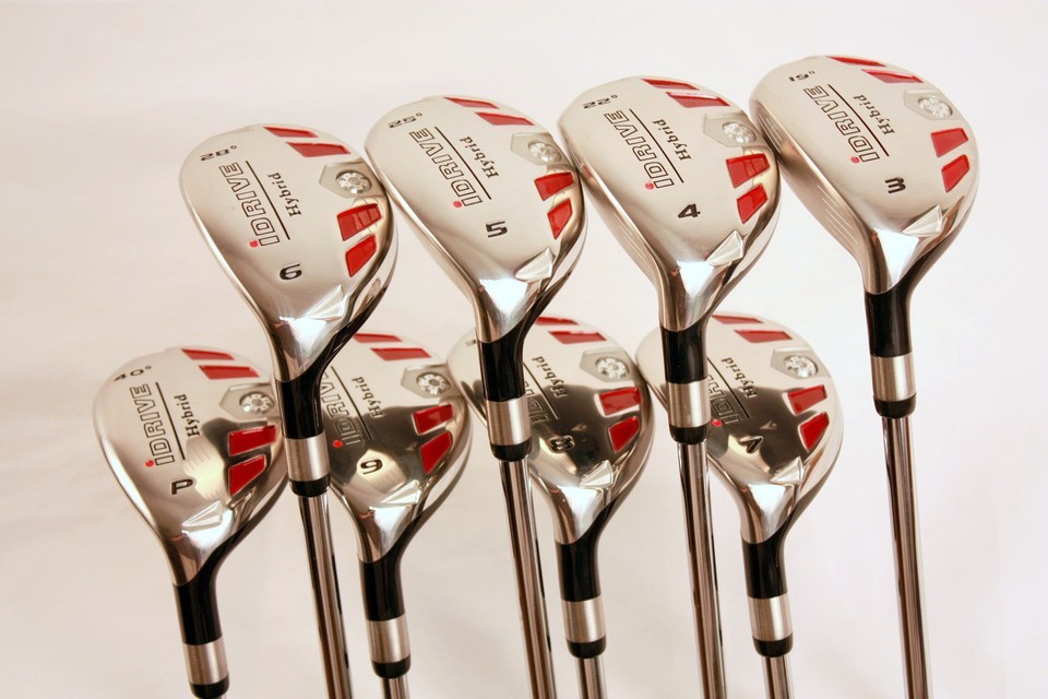 LEFT HANDED idrive ALL TRUE HYBRIDS 3-9 + PW GRAPHITE LH RESCUE JUMBO GR... - $489.95