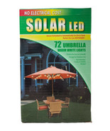 Solar LED 72 Umbrella warm white Lights - £14.78 GBP