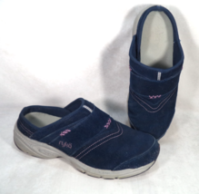 Ryka Shoes Womens 10 Wide Mule Clogs Blue Suede Leather Comfort Casual - $423.50 MXN
