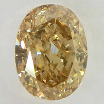 Oval Shape Diamond Real Natural Fancy Brown Loose 1.04 Carat SI1 IGI Certificate - £1,192.80 GBP