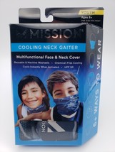 NEW Mission Cooling Neck Gaiter - Youth 8+ One Size -Blue Camo- FREE SHI... - £6.06 GBP
