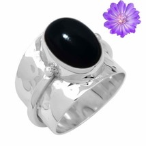 Black Onyx Gemstone 925 Silver Ring Handmade Jewelry Ring All Size - £7.32 GBP