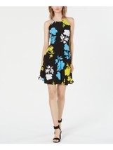 Bar III Womens Black Floral Sleeveless Dress Above The Knee XXLarge - $29.99