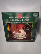 American Greeting Ingleby Village County Church, Lighted 9&quot; x 9&quot; x 9&quot; WORKS - $24.74