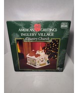 American Greeting Ingleby Village County Church, Lighted 9&quot; x 9&quot; x 9&quot; WORKS - $34.09 CAD