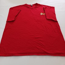 Gildan Heavy Cotton CHESTER BARBEQUE Men's Red Cotton T-Shirt Employee Size 2XL image 7