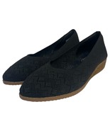 Skechers Shoes Womens 8.5 Black Wedge Slip On Knit Memory Foam Comfort F... - $34.64