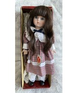 Vintage Porcelain Doll Delton Product Corp Fine Collectibles-14&quot; Doll in... - £23.25 GBP