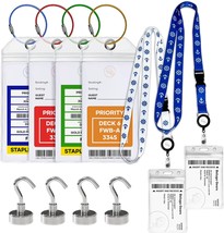 Cruise Luggage Tags Essentials 4 Sets with Zip Seal and Steel Loops 2 Cr... - £30.09 GBP