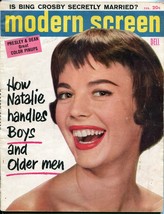 Modern Screen Magazine February 1957- Natalie Wood- Bing Crosby- Bob Wagner - £81.08 GBP