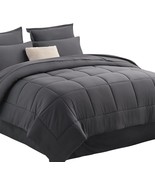 Bed in a Bag 8-Piece Comforter Set Queen Size All Season Bedding Sets - £35.04 GBP