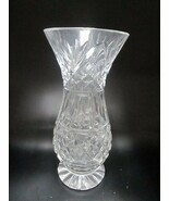 Crystal cut vase 8 1/2&quot; pinneaple diamond design - $44.55