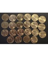 Lot of 22 Presidential Golden Dollars - $30.00