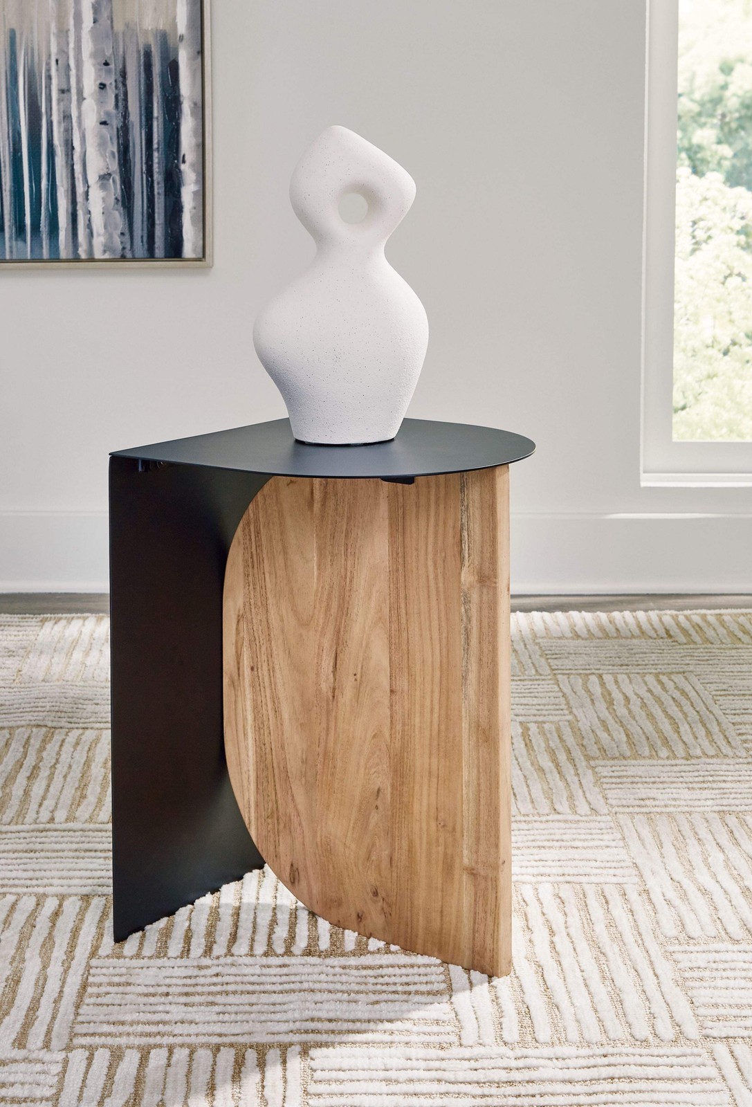 Ladgate - Black / Natural - Accent Table Item image 2