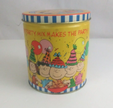 Vintage Chex Party Mix And Peanuts 40 Years of Tradition Tin Empty With Recipe - $12.60