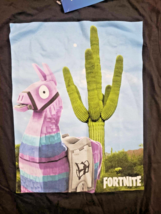 Adult Fortnite Unisex T-Shirt Top Black Loot Llama Epic Games Medium New W Tags - £9.34 GBP