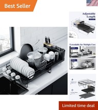 Premium Metal Dish Drying Rack - Space-Saving &amp; Anti-Rust for Stylish Ki... - $52.50