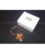AVON Gold Tone Dangling Heart Key Ring - £3.12 GBP