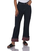 Dickies Women&#39;s Flannel lined Jean, Stonewashed Vintage Blue, 8 Regular - £35.02 GBP