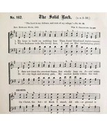 1883 Gospel Hymn The Solid Rock Sheet Music Victorian Religious Church A... - $27.15 CAD