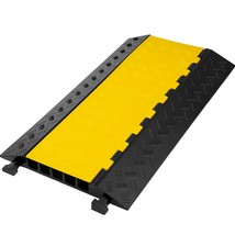 5 Channel Cable Protectors Extreme Rubber Cable Ramps Heavy Duty Protective Cabl - £57.98 GBP