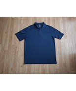 Nike Golf Dri Fit Polo Shirt Mens Size XL Blue Short Sleeve 3 Buttons Pullover - £17.29 GBP