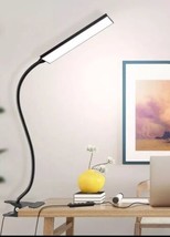LED Desk Lamp Gooseneck Adjustable Lamp with Clamp Eye-Caring Reading Desk Light - £6.13 GBP