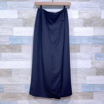 Talbots Vintage Wool Wrap Maxi Pencil Skirt Black Lined Made In Japan Womens 4 - £47.46 GBP