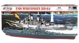 Atlantis Models USS Wisconsin BB-64 1:535 Scale Model Kit 20&quot; Long New in Box - £43.15 GBP