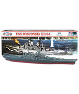 Atlantis Models USS Wisconsin BB-64 1:535 Scale Model Kit 20&quot; Long New i... - £43.03 GBP