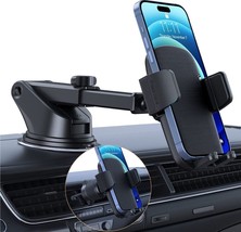 Phone Mount for Car Phone Holder Car Phone Holder Mount Windshield Dashboard - £12.99 GBP