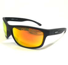 Revo Sunglasses RE 4071 11 HARNESS Matte Black Wrap Frames with Mirrored Lenses - $140.03