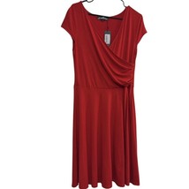 Womens Oxiuly Fashion V-Neck Knit Wrap Dress, XL - NWT - $25.74