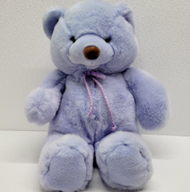 Vintage Bright Future JC Penney Purple Teddy Bear Plush Soft - Approx. 14&quot; - £32.94 GBP