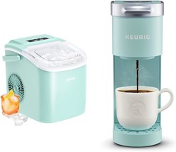 Countertop Ice Maker And Keurig K-Mini Single Serve Coffee Maker Bundle | Make I - £245.24 GBP