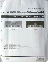 Yamaha PSR-S500 PSR-S550B Keyboard Original Overall Circuit Diagram / Sc... - $39.59