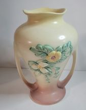 Hull Art Pottery Vase W-12 91/2" 2 Handled Pink & Green image 4