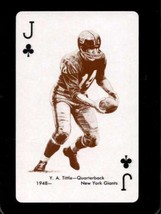 1963 Stancraft Green Backs #J-CLUBS Y.A. Tittle Nmmt Ny Giants Hof *SBA12795 - $29.40