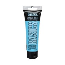 Liquitex BASICS Acrylic Paint 118 ml Tube - Light Blue Permanent  - £18.86 GBP