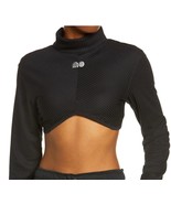 NWT Nike X Naomi Osaka Cropped Crop Sexy Long Sleeve Top Black White XS ... - £24.10 GBP