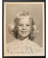 Adorable Blonde Girl B &amp; W Photograph From The 1960&#39;s - £5.18 GBP
