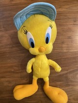 Looney Tunes Tweety Bird Stuffed Plush Doll Collectible With Hat 10&quot; 2010 - £17.53 GBP
