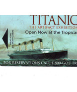 TITANIC The Artifact Wchibition TROPICANA Collectible Room Key - £4.66 GBP