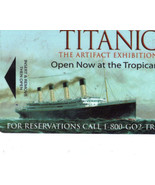 TITANIC The Artifact Wchibition TROPICANA Collectible Room Key - $113.28 MXN