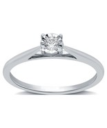 Women’S 1/10 CTTW round Diamond Miracle Plate Promise Ring in 925 Sterli... - €66,89 EUR